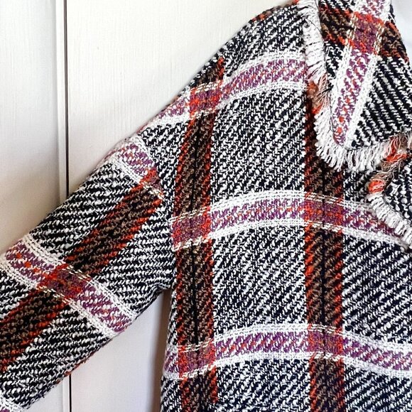 NWOT ANTHRO EVA FRANKO “CARRIE” DOUBLE BREASTED PLAID JACKET - Picture 8 of 15